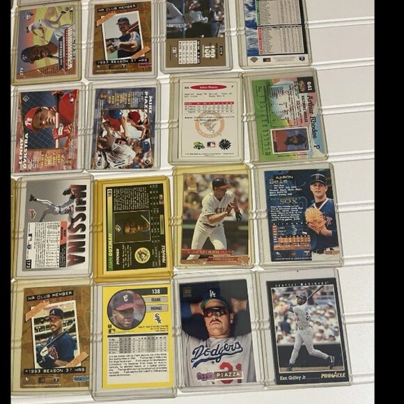Lot of 30 baseball cards Thomas, Clemens, Fryman, Piazza, McGriff, Palmeiro, - Picture 10 of 12